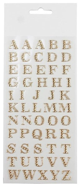 1/2" Rhinestone Letter Sheet
