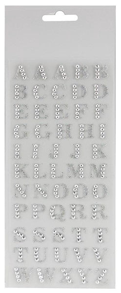 1/2" Rhinestone Letter Sheet