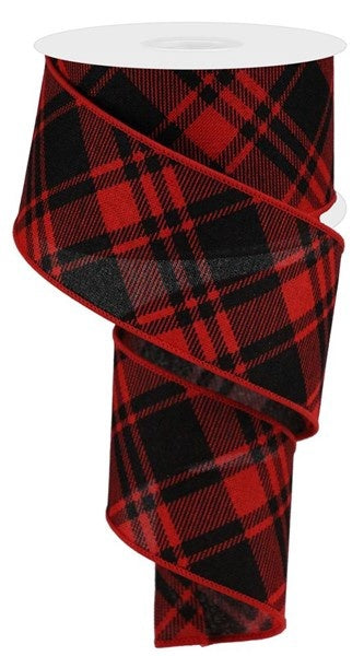 2.5"x10yds Diagonal Stipe/Check on Royal