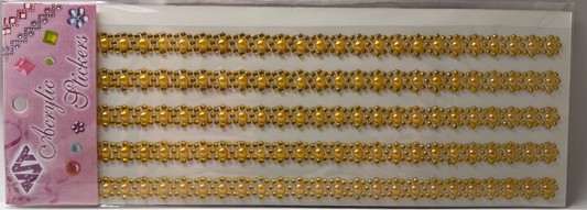 12MM Flower Gemstone Sticker