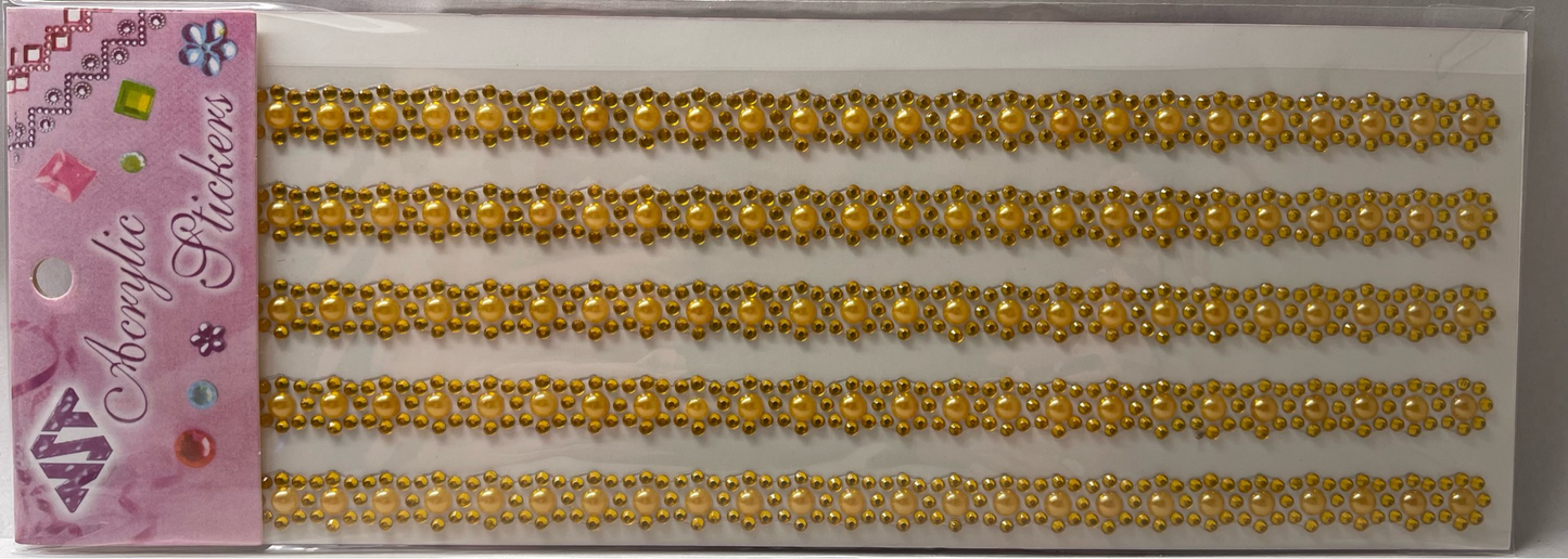 12MM Flower Gemstone Sticker