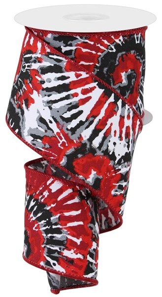 2.5" X 10Yd Multi Color Tie Dye/Diagonal