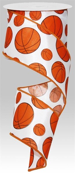 Basketball decorative ribbon