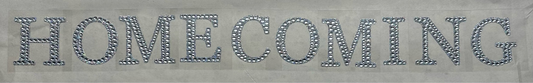 2" Rhinestone "HOMECOMING" Sticker Set