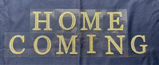 2" Rhinestone "HOMECOMING" Sticker Set