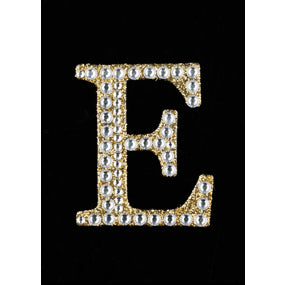 2" Rhinestone E Sticker