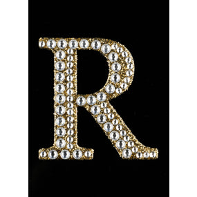 2" Rhinestone R Sticker