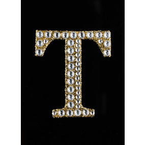 2" Rhinestone T Sticker