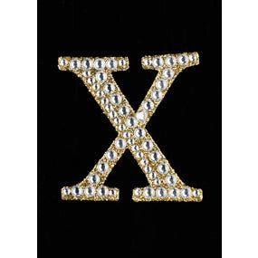 2" Rhinestone X Sticker