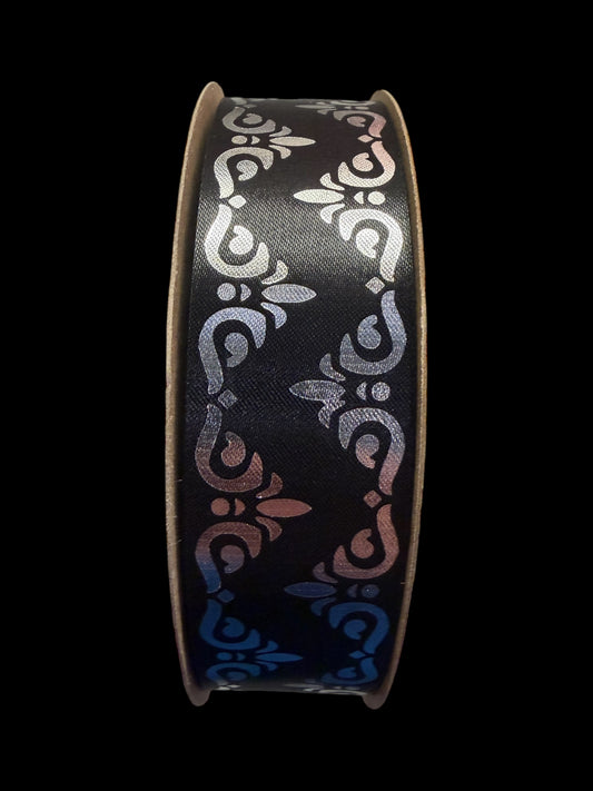 100 Yard Size 9(1 5/16") Decorative Zig-Zag Imprinted Ribbon