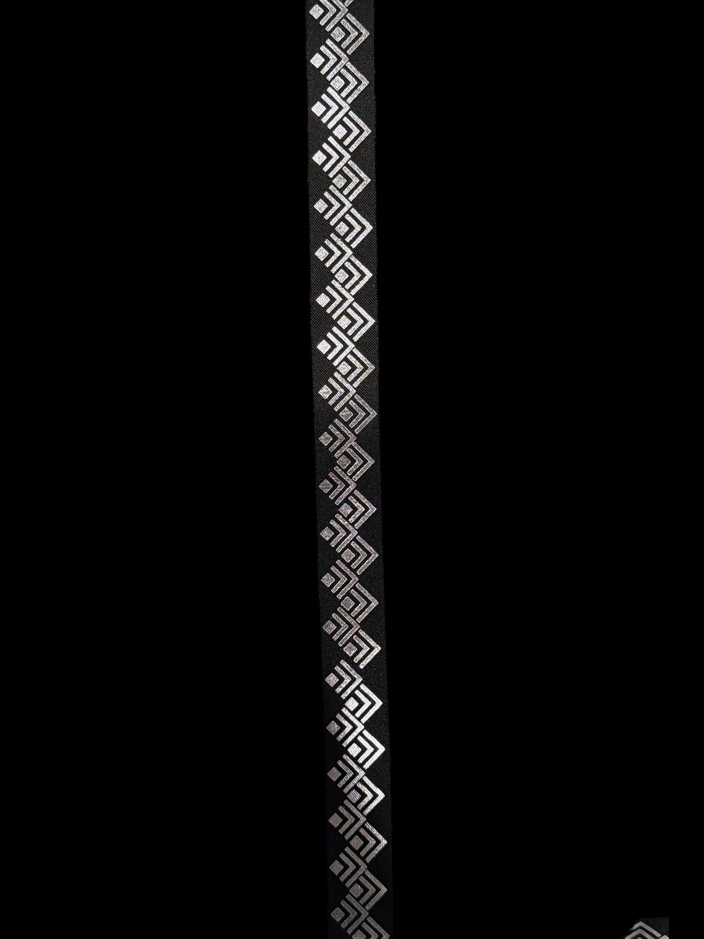 100 yd Roll Size 5(7/8") Geometric Zig-zag Imprint Ribbon