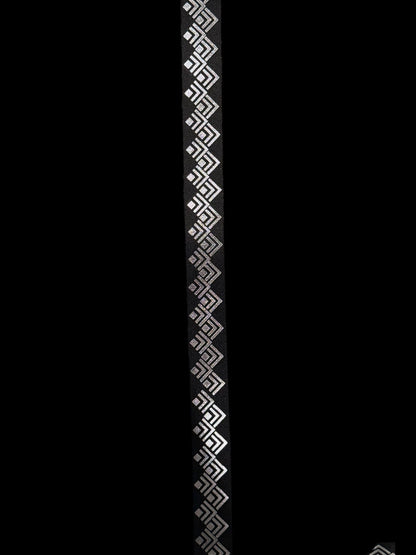 100 yd Roll Size 5(7/8") Geometric Zig-zag Imprint Ribbon