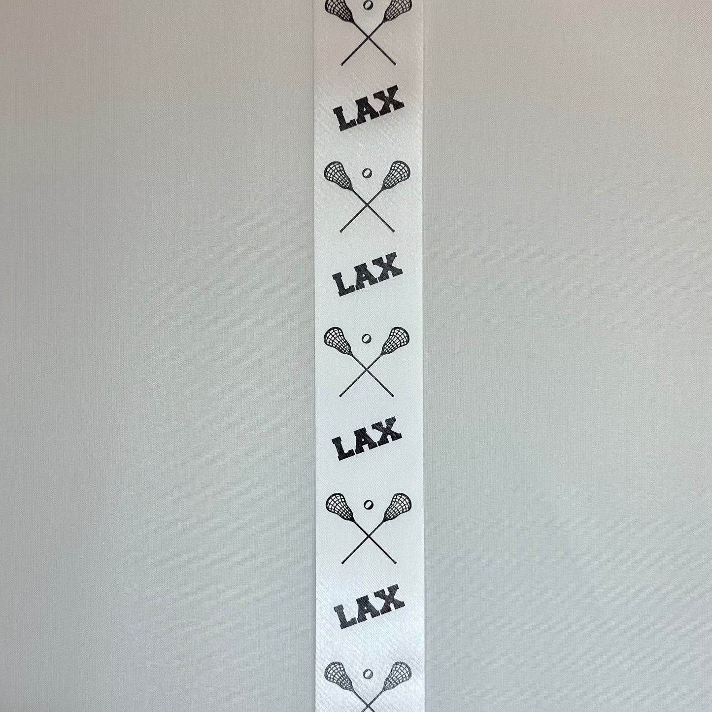 100 Yd Roll Size 9(1 5/16") Lacrosse Imprinted Ribbon