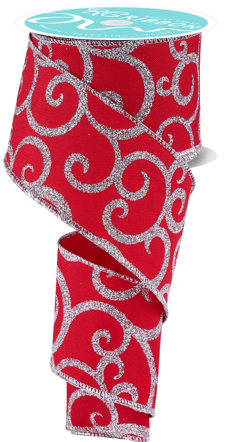 2.5” x 10yd Glitter Swirl