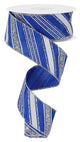 Royal Blue, Silver & White