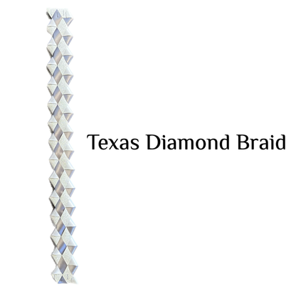 Garter Length Texas Diamond Braid made w/ Soft Gold Diamond Dust