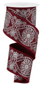 Burgundy & Silver
