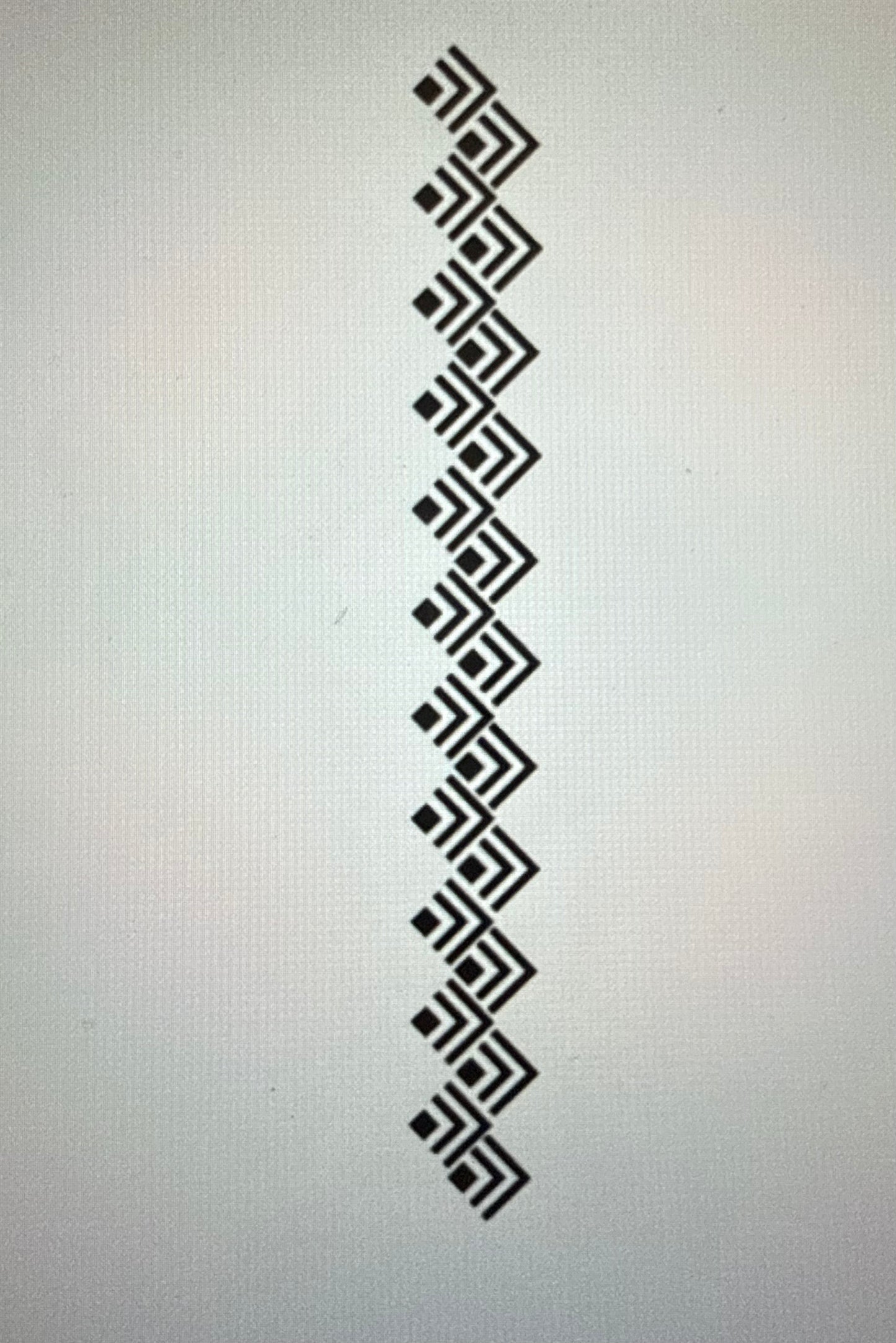 100 yd Roll Size 5(7/8") Geometric Zig-zag Imprint Ribbon