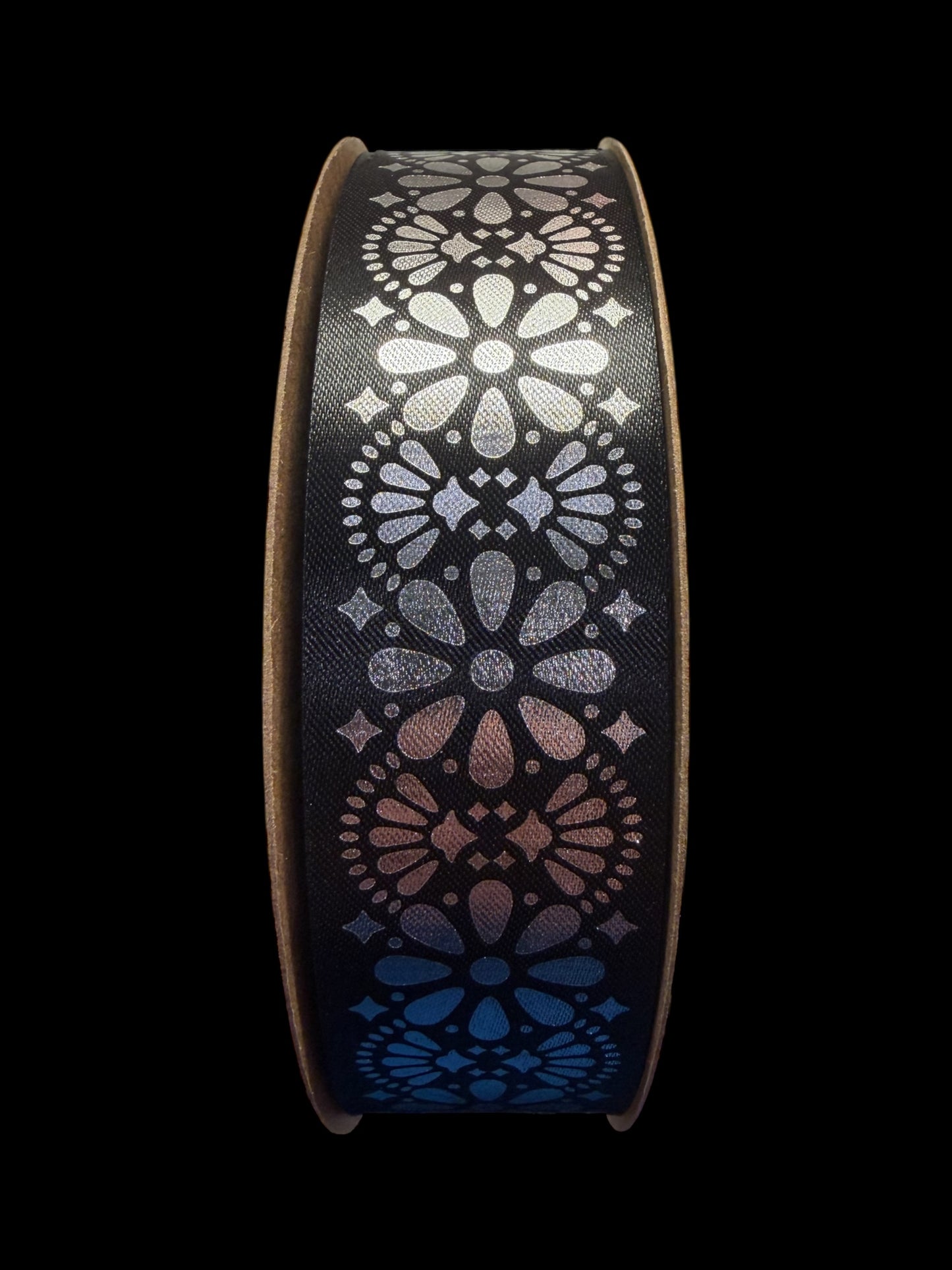 100 Yard Size 9(1 5/16") Daisy Wave Imprinted Ribbon