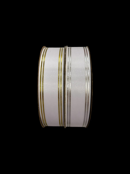 25 Yard Roll Size 9(1 5/16") 2 line Crescent Imprinted Ribbon