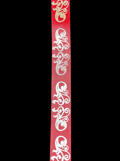 100 yd Roll Size 5(7/8") Swirl 2 Imprint Ribbon