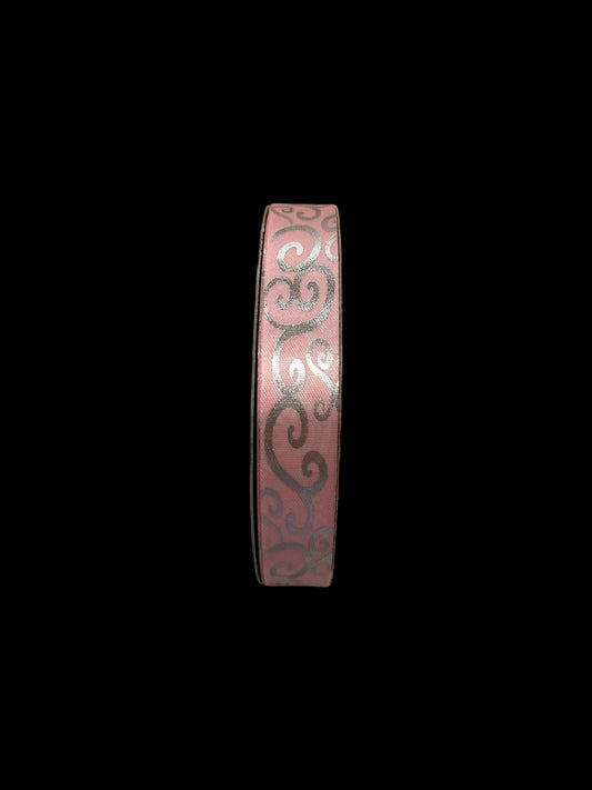 100 yd Roll Size 5(7/8") Swirl 3 Imprint Ribbon