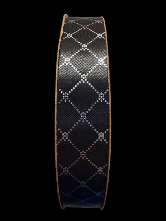 100 Yard Size 5(7/8”) Dotted Diamond Imprinted Ribbon