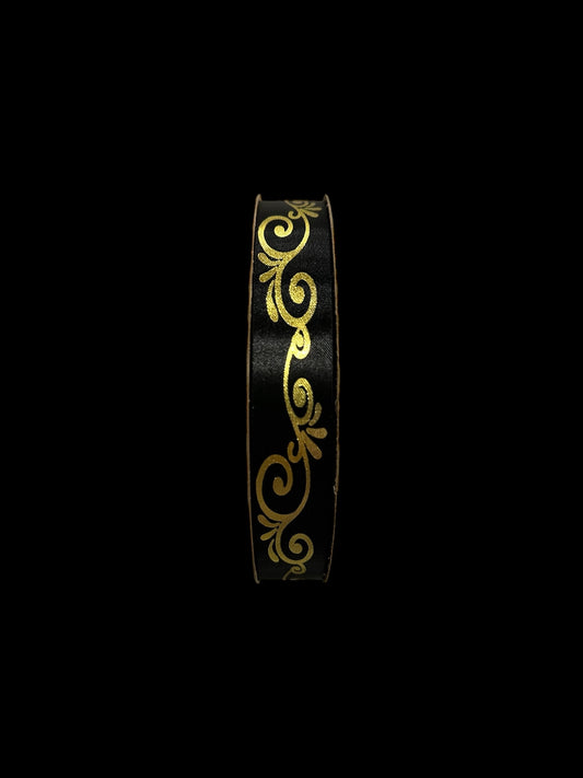 100 yd Roll Size 5(7/8") Swirl 5 Imprint Ribbon
