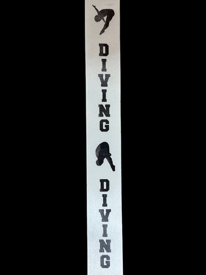 25 Yd Roll Size 9(1 5/16") Diving Imprinted Ribbon