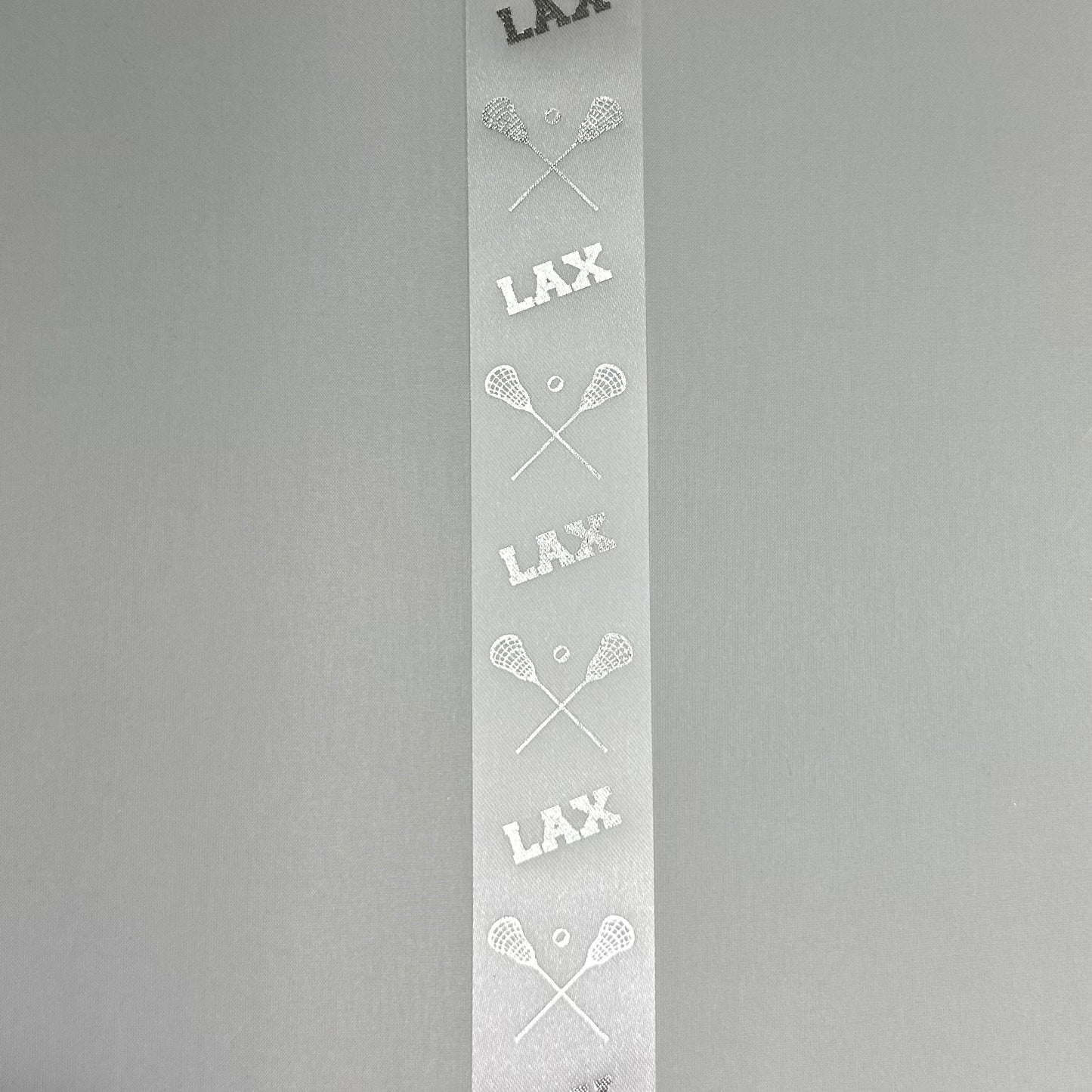 25 Yd Roll Size 9(1 5/16") Lacrosse Imprinted Ribbon