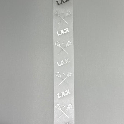 100 Yd Roll Size 9(1 5/16") Lacrosse Imprinted Ribbon