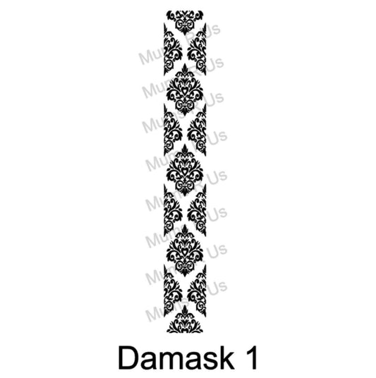 25 Yd Roll Size 9(1 5/16") Damask 1 Imprinted Ribbon