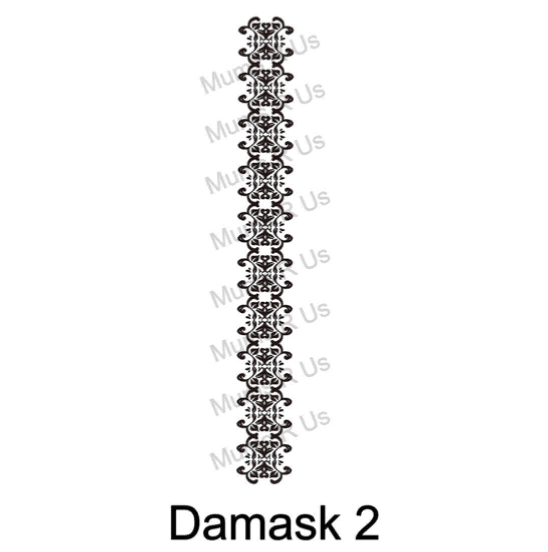 Size 9(1 5/16") Damask 2 Imprinted Ribbon