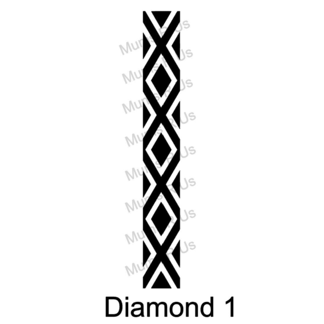100 yd Roll Size 5(7/8") Diamond 1 Imprint Ribbon