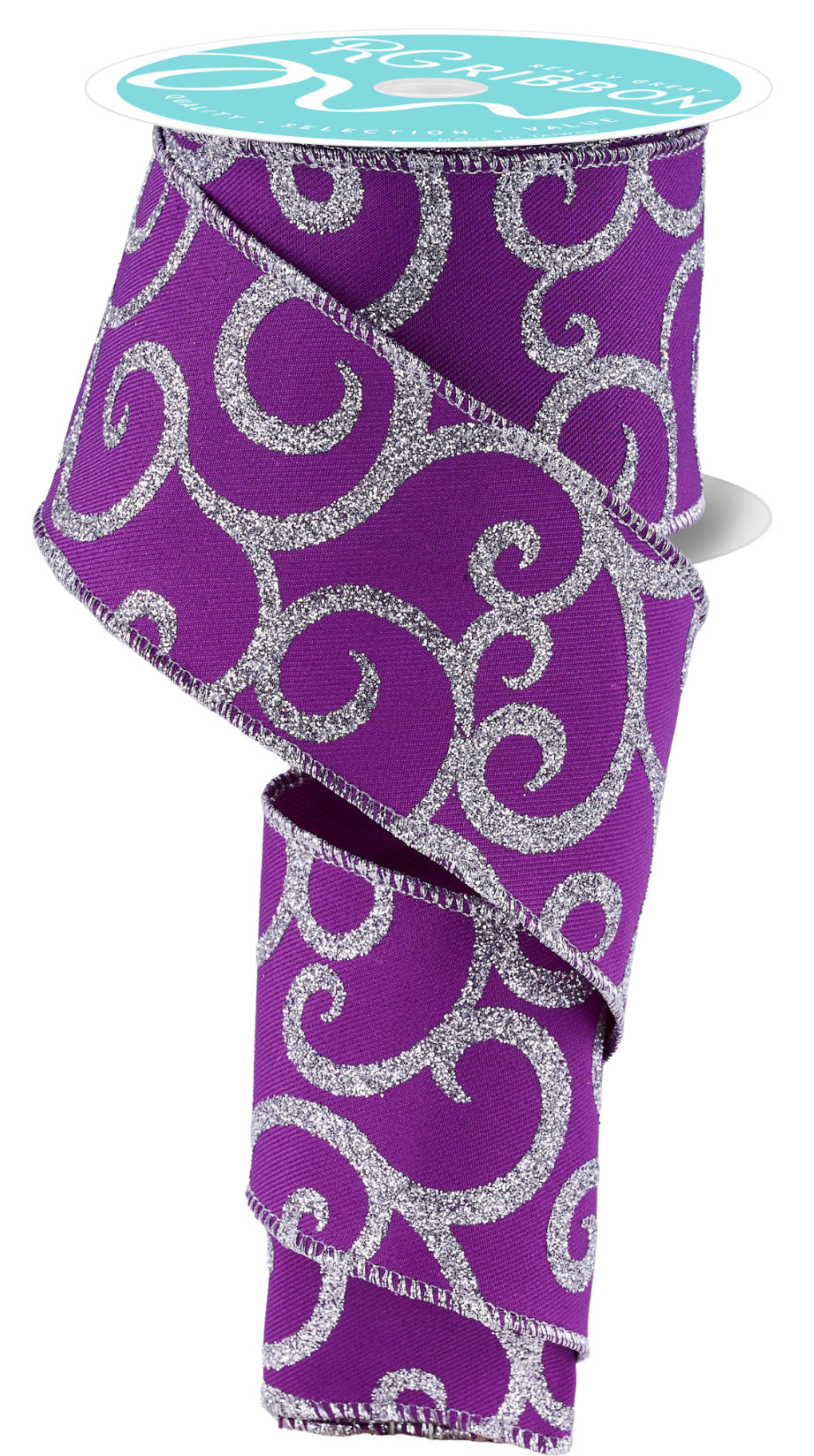 2.5” x 10yd Glitter Swirl