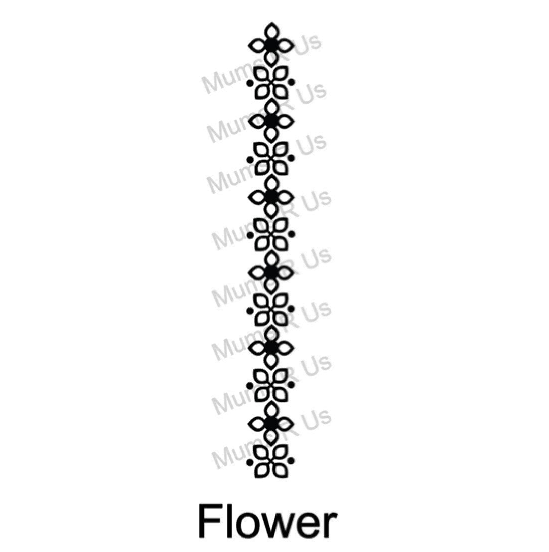 100 yd Roll Size 5(7/8") Flower Imprint Ribbon