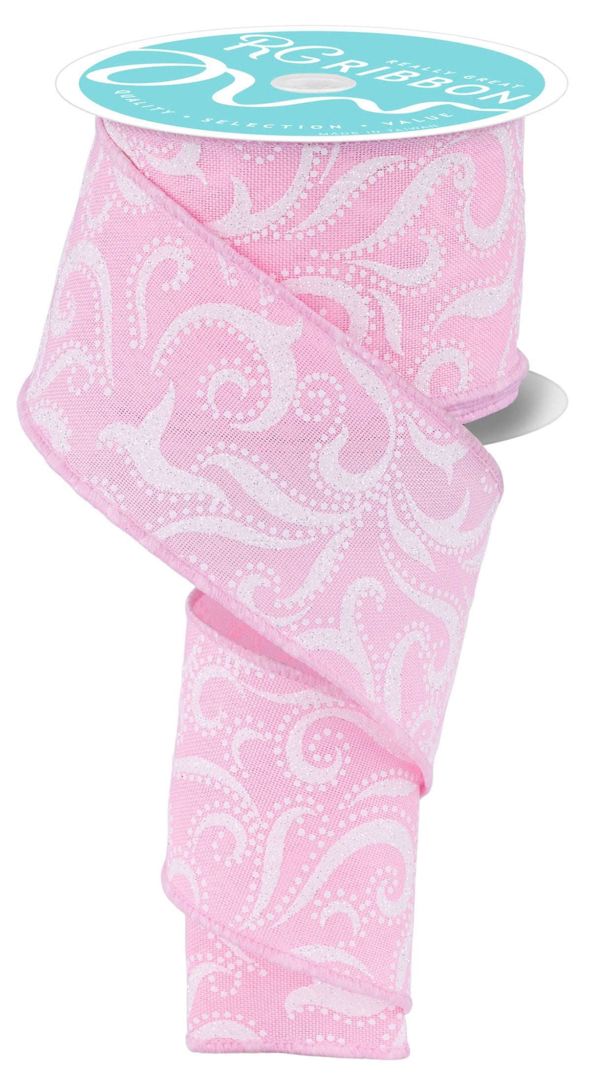 2.5" x 10 yd Swirls w/ Dots