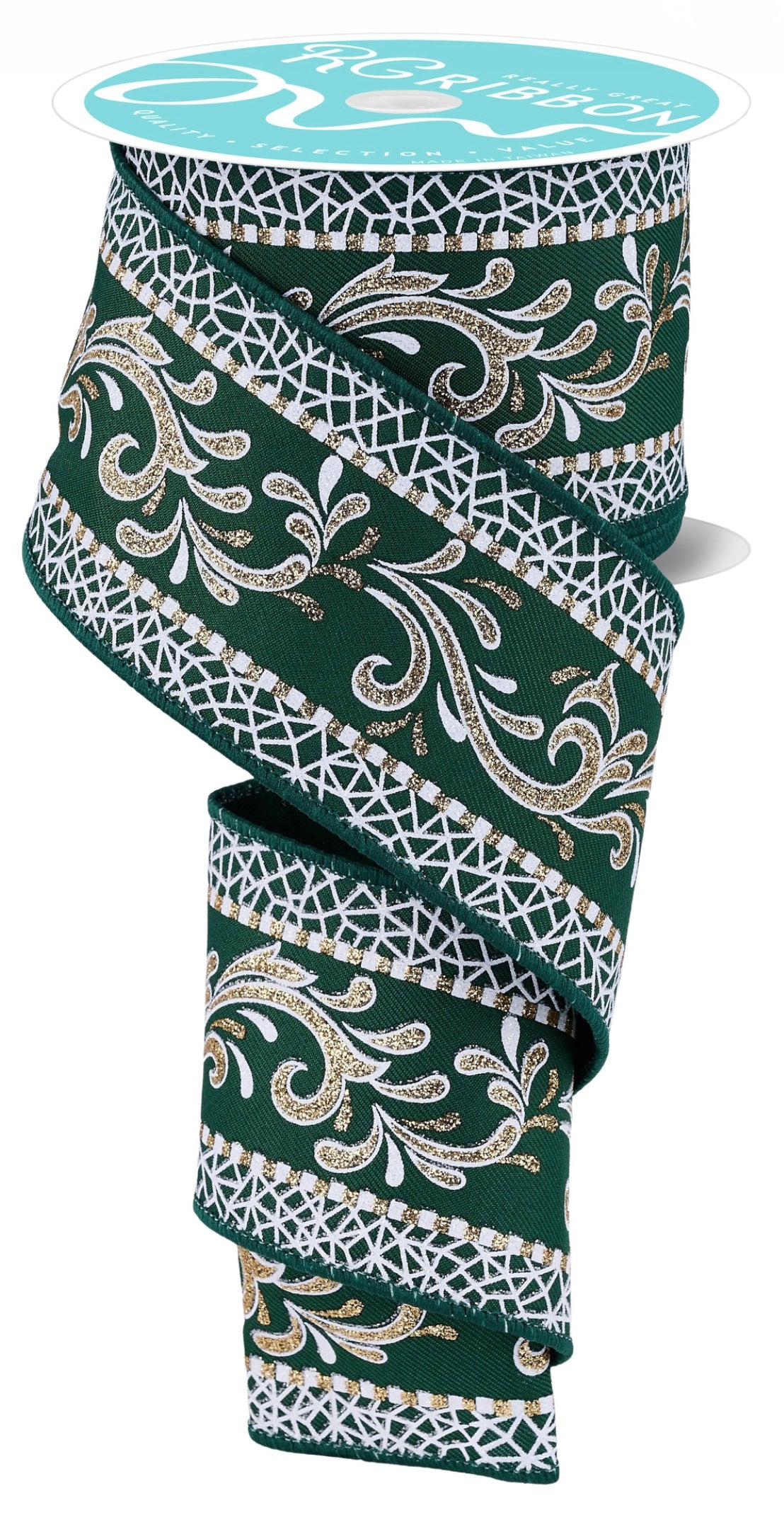 2.5" x 10 yd Bordered Swirl
