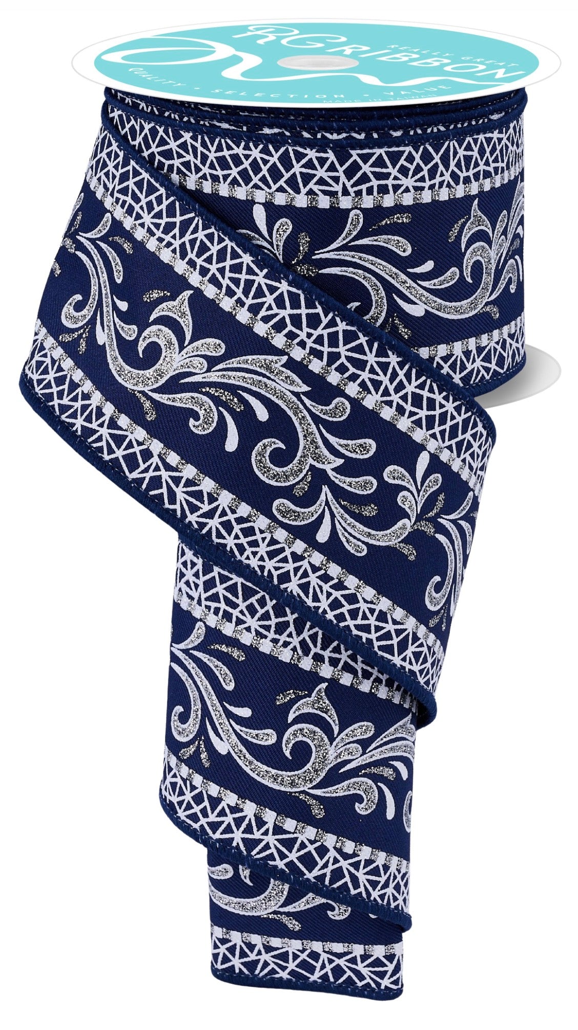 2.5" x 10 yd Bordered Swirl
