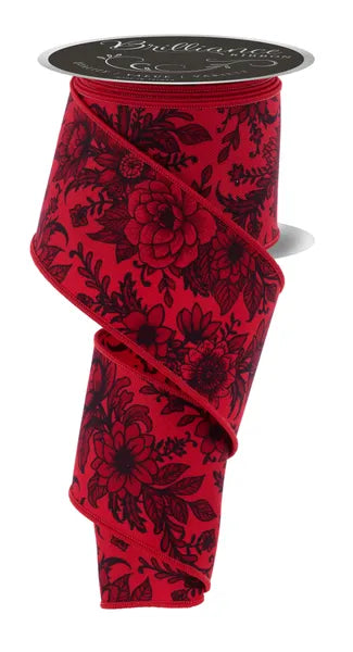 2.5" x 10yd Chinoiserie Florals