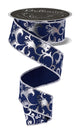 Navy Blue & Silver