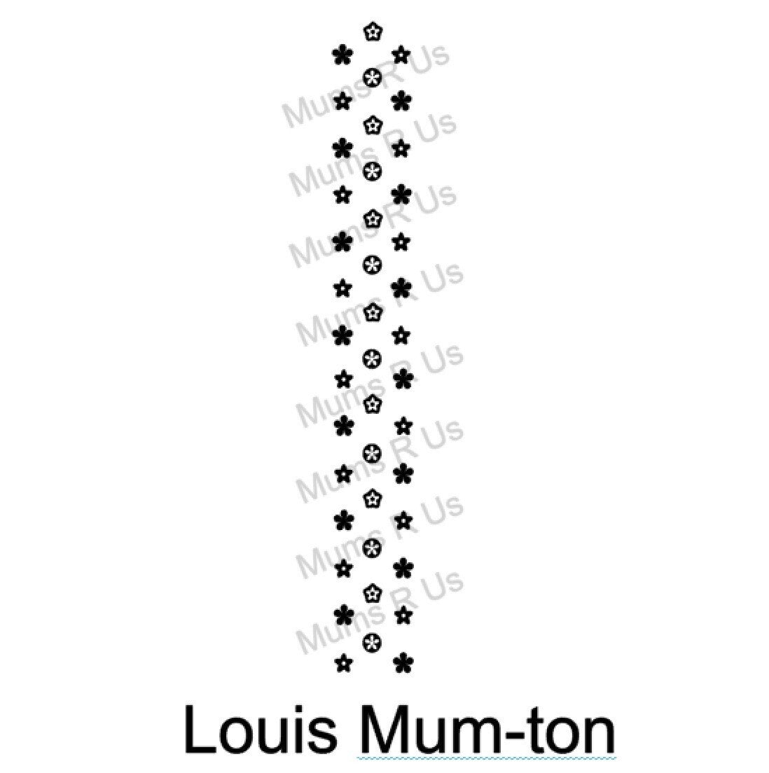 Size 9(1 5/16") Louis Mum-ton Imprinted Ribbon
