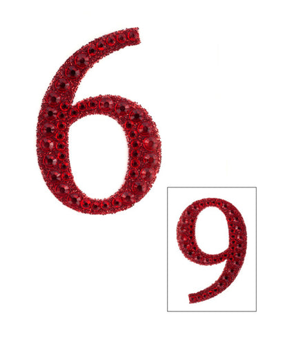 2" Rhinestone 6/9 Sticker