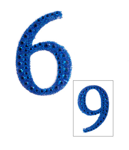 2" Rhinestone 6/9 Sticker