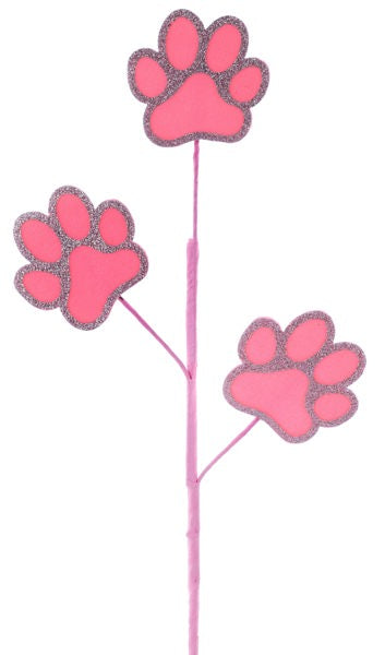 Glitter/Felt Pawprint Pick