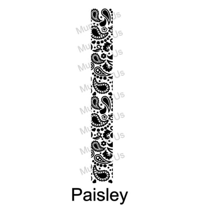 25 Yd Roll Size 9(1 5/16") Paisley Imprinted Ribbon