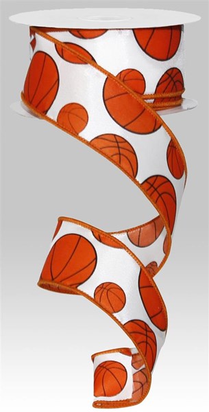 Basketball decorative ribbon