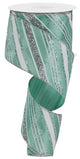 Dark Mint White & Silver