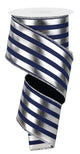 Navy Blue & Silver