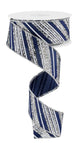 Navy Silver & White